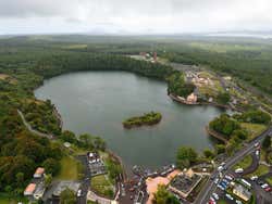 Grand Bassin vista do helicóptero