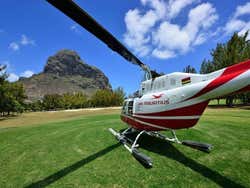 Ilhas Maurício de helicóptero