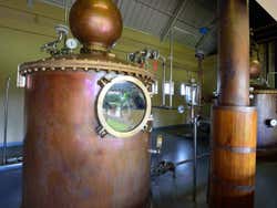 Fábrica de rum em Chamarel