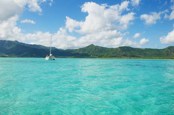 Catamarã de luxo pelas ilhas de Grand Port